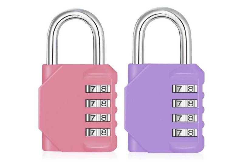LuxusKollektion Vorhängeschloss Vorhängeschloss Zahlencode 4 Stellig 2P 2 Stücke Rosa und Violett LuxusKollektion Vorhängeschloss Vorhängeschloss Zahlencode 4 Stellig 2P 2 Stücke Rosa und Violett von LuxusKollektion