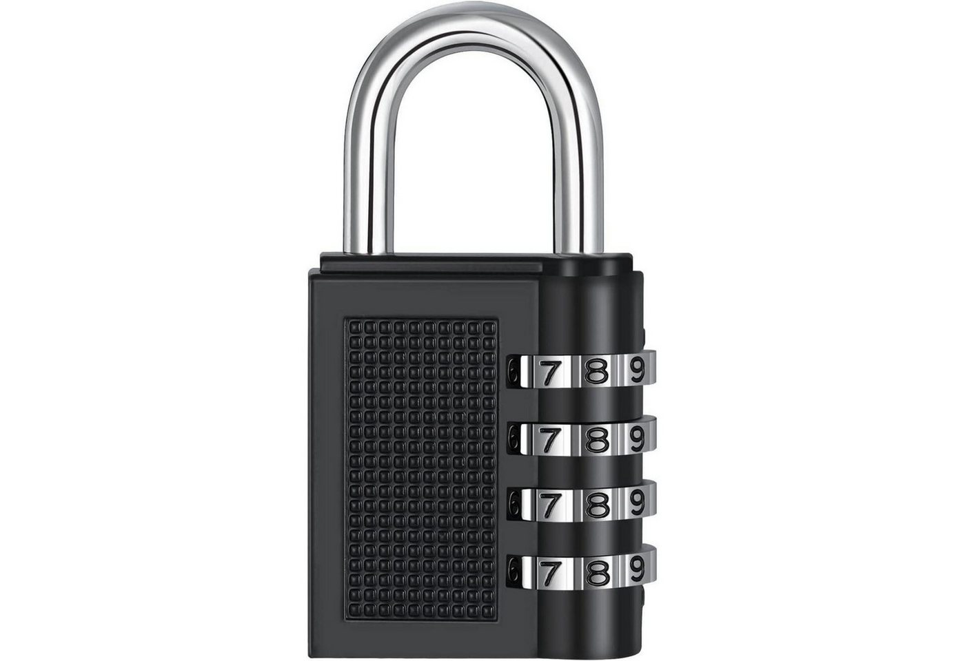 LuxusKollektion Vorhängeschloss Zahlenschloss 4stellig Spindschloss Vorhängeschloss Schwarz 1p Schwarz von LuxusKollektion