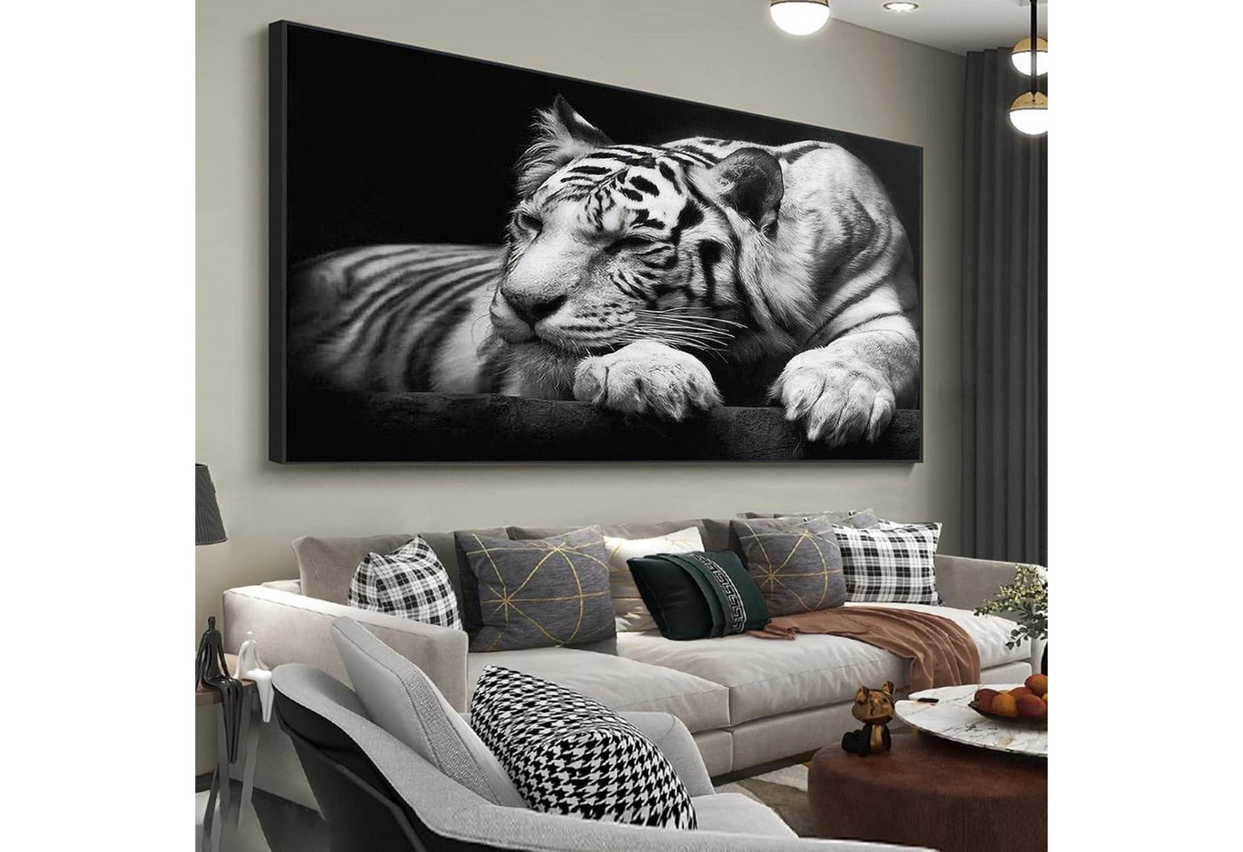 Trayosin Wandbild 5D DIY Diamant Malerei Tiger Bilder XXL Tier Wanddekoration 100x50cm Trayosin Wandbild 5D DIY Diamant Malerei Tiger Bilder XXL Tier Wanddekoration 100x50cm von Trayosin