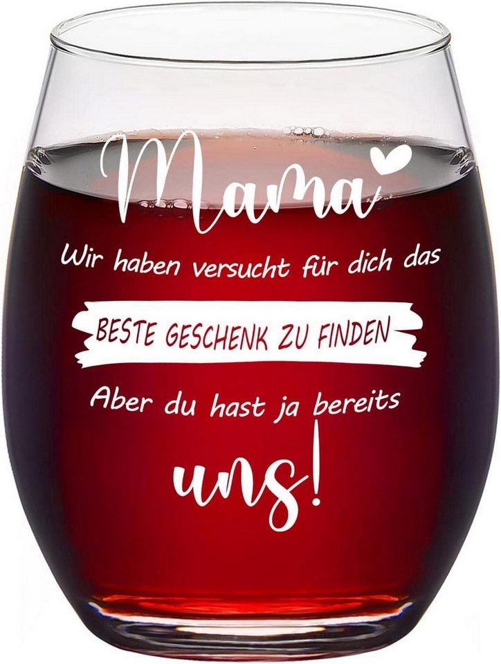 LuxusKollektion Weinglas Muttertagsgeschenk Weinglas Geburtstagsgeschenk Mama 450 ml von LuxusKollektion