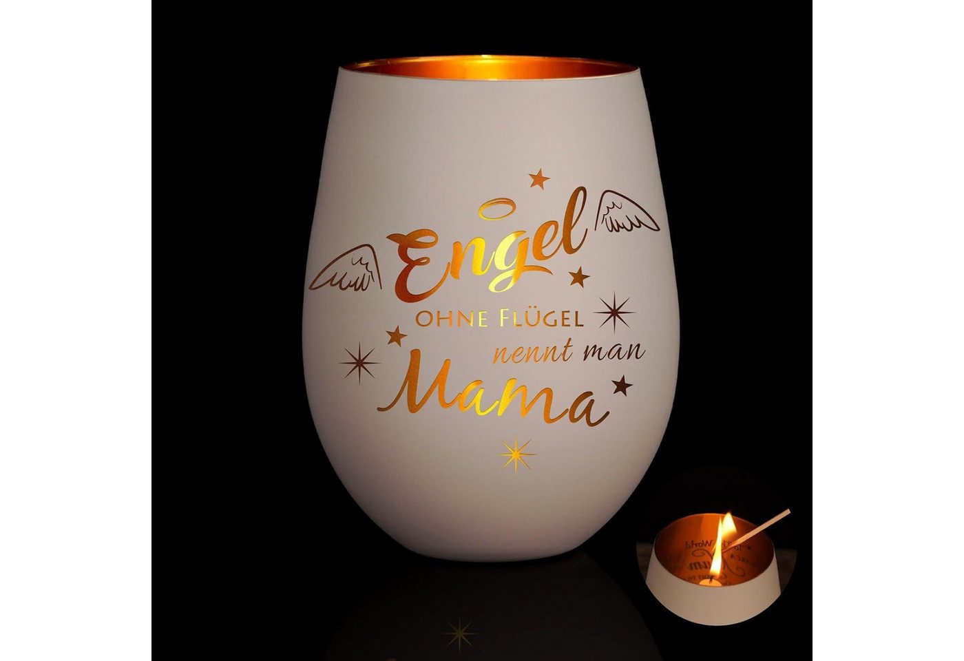 LuxusKollektion Windlicht Geschenk für Mama: Windlicht mit Gravur, Teelichthalter Weihnachten LuxusKollektion Windlicht Geschenk für Mama: Windlicht mit Gravur, Teelichthalter Weihnachten von LuxusKollektion