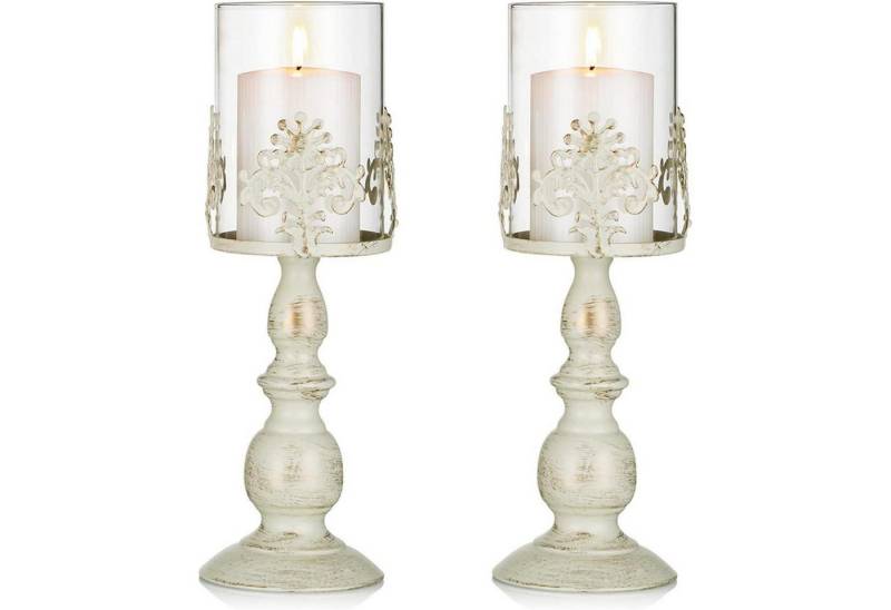 LuxusKollektion Windlicht Kerzenständer Eisen Hochzeit Esstisch 2 Stück Groß Elfenbein LuxusKollektion Windlicht Kerzenständer Eisen Hochzeit Esstisch 2 Stück Groß Elfenbein von LuxusKollektion