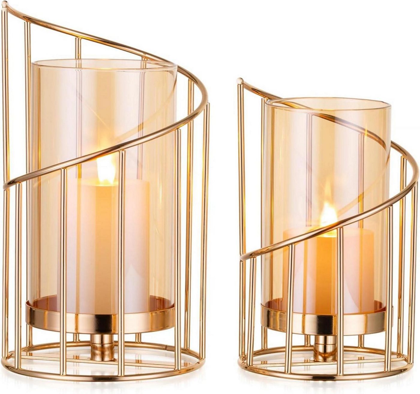 LuxusKollektion Windlicht Windlicht Glas Kerzenständer Gold Hochzeit Deko Set LuxusKollektion Windlicht Windlicht Glas Kerzenständer Gold Hochzeit Deko Set von LuxusKollektion