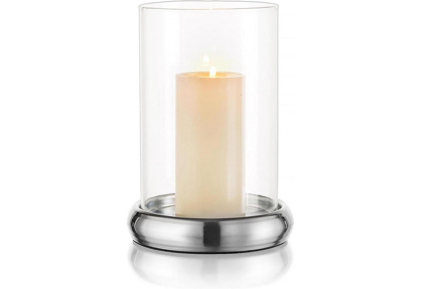 LuxusKollektion Windlicht Windlicht Glaszylinder Kerzenständer Kerzenhalter Tischdeko Silber LuxusKollektion Windlicht Windlicht Glaszylinder Kerzenständer Kerzenhalter Tischdeko Silber von LuxusKollektion