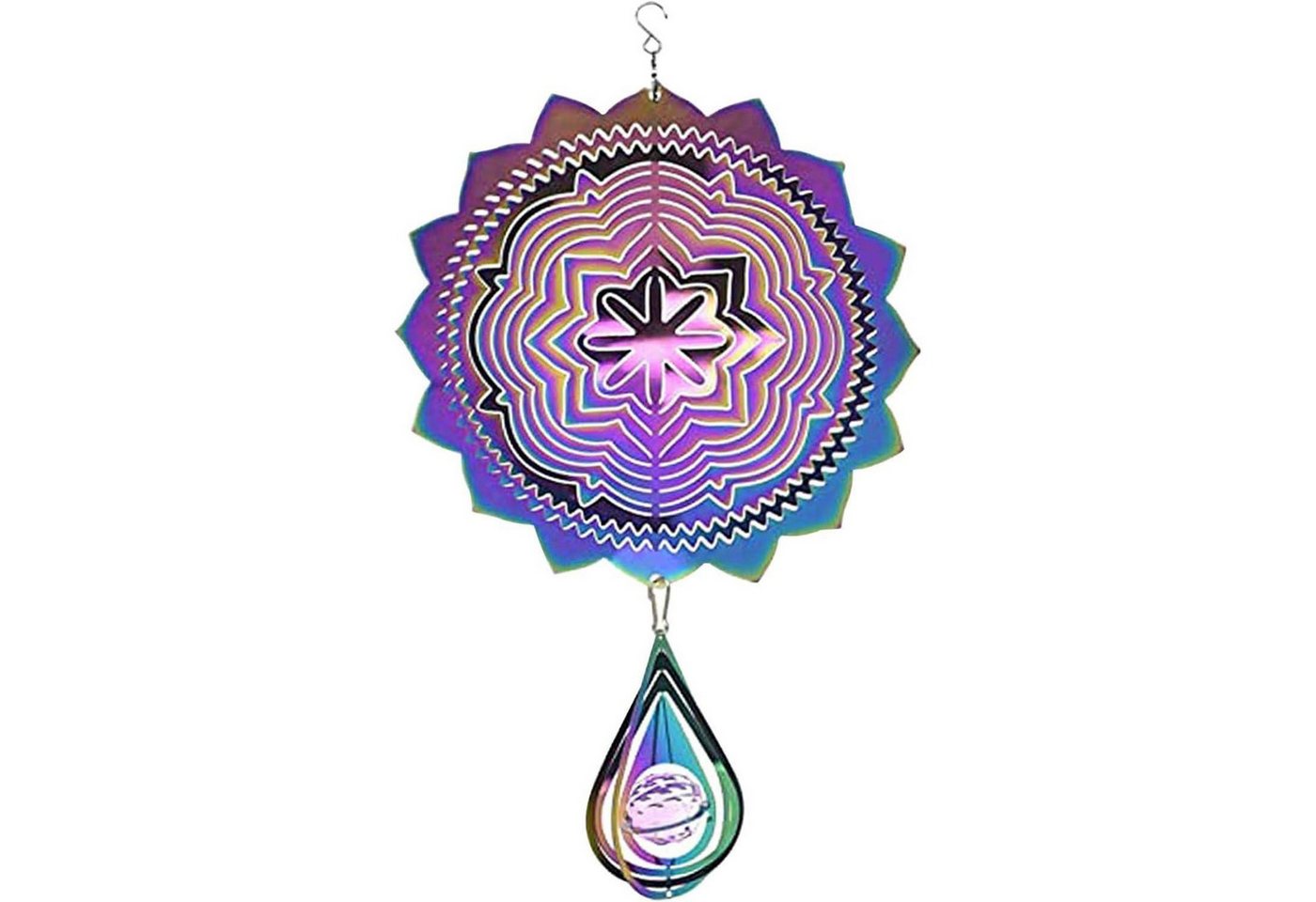 GothicBride Windspiel 3D Edelstahl Windspiel 30cm Bunt Garten Deko GothicBride Windspiel 3D Edelstahl Windspiel 30cm Bunt Garten Deko von GothicBride