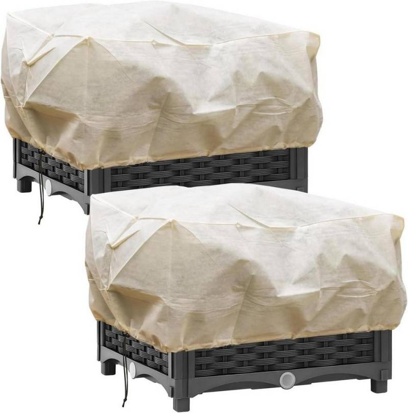 LuxusKollektion Winterschutzhaube Winterschutz Blumenkasten Balkonpflanzen Kübelpflanzen 100x45x40cm 2er von LuxusKollektion