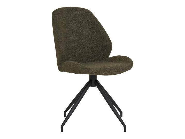 2er Set - Designer Stuhl Lissabon Bouclé mit Drehfunktion - Weiß - Bouclé - Luxusbetten24 von Luxusbetten24
