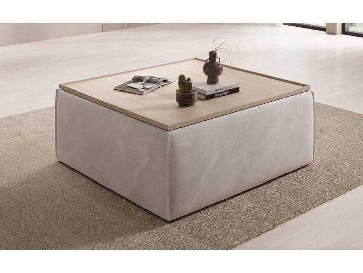 Beistellhocker-Couchtisch Lesley mit Stauraum in Samt - Hellgrau - Samt - Luxusbetten24 Beistellhocker-Couchtisch Lesley mit Stauraum in Samt - Hellgrau - Samt - Luxusbetten24 von Luxusbetten24