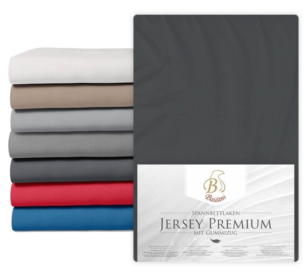 Bettlaken Premium Boxspring Bettlaken Jersey, Luxusbetten24, Baumwolle von Luxusbetten24