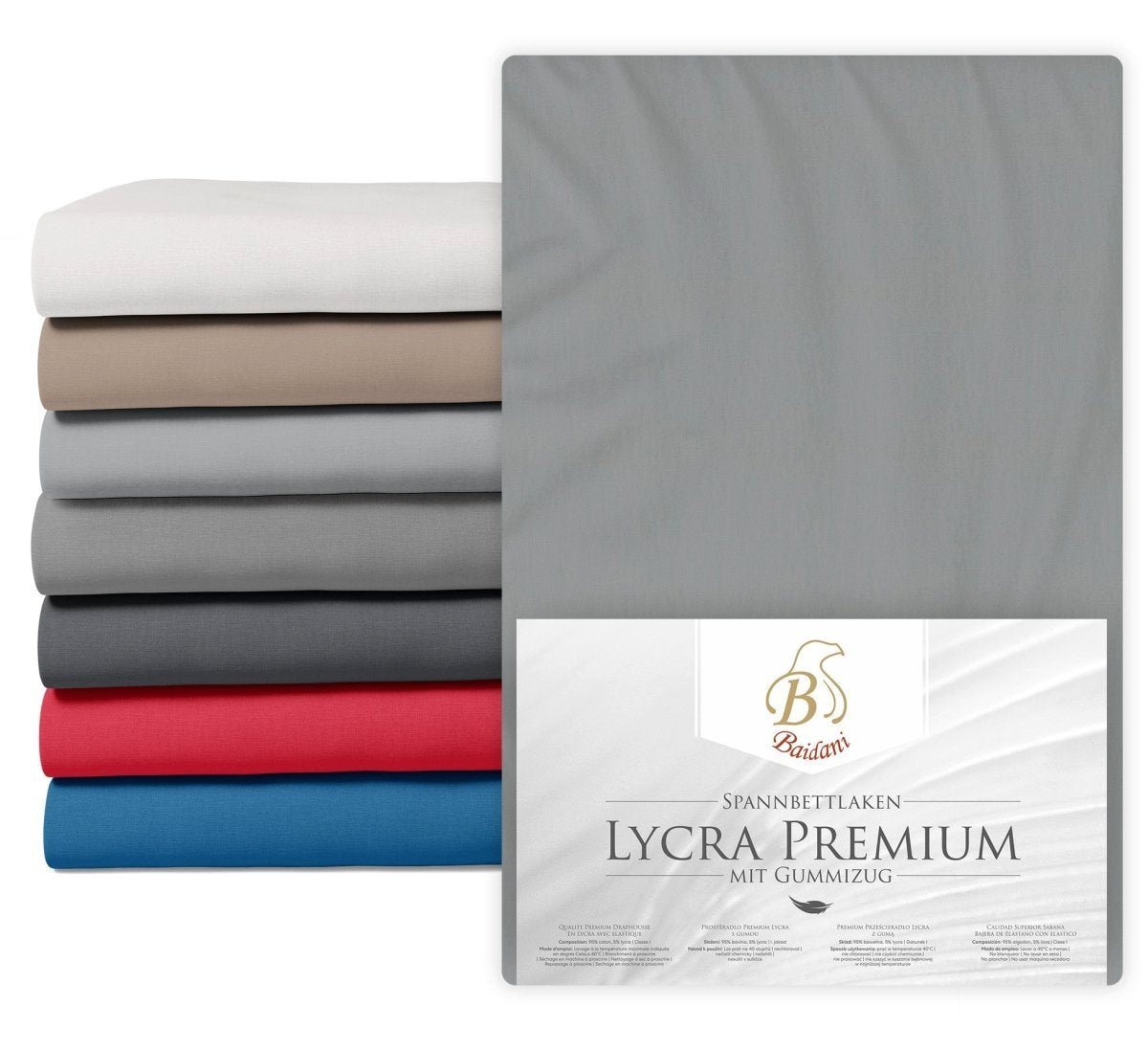 Luxusbetten24 Bettlaken Premium Boxspring Bettlaken Lycra, Baumwolle von Luxusbetten24