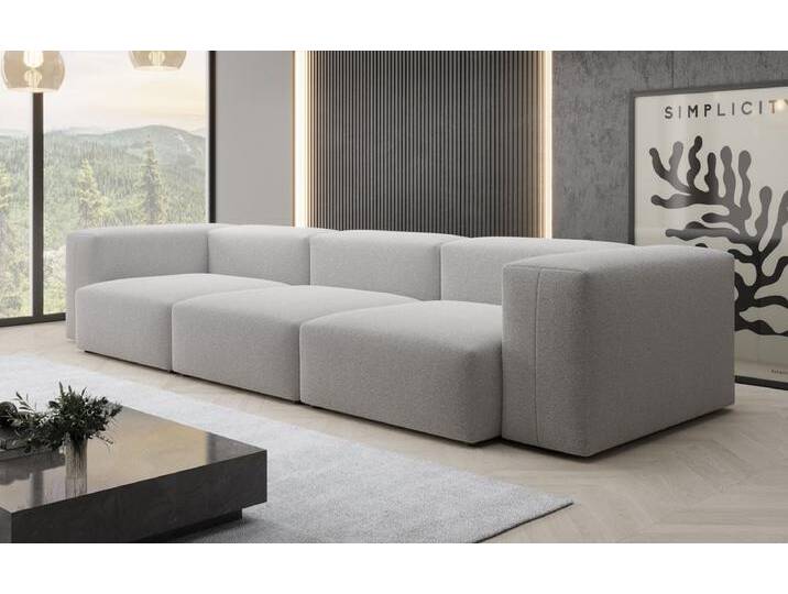 Designer 3 Sitzer Sofa Snug in Bouclé - Beige - Bouclé - Luxusbetten24 von Luxusbetten24