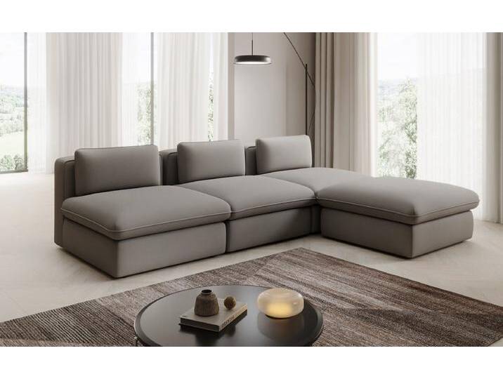 Designer L Sofa Cuddle in Stoff - Blau - Stoff - Luxusbetten24 von Luxusbetten24
