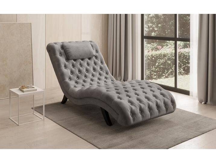Designer Relax-Liege Elarion in Samt - Anthrazit - Samt - Luxusbetten24 von Luxusbetten24