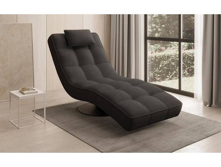 Designer Relax-Liege Livara Stoff mit Drehfunktion - Rosé - Stoff - Luxusbetten24 von Luxusbetten24
