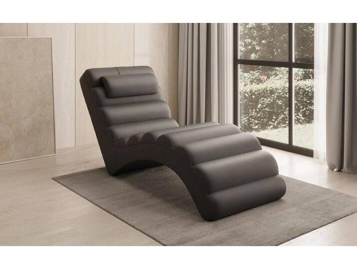 Designer Relax-Liege Malina in Echtleder - Anthrazit - Echtleder - Luxusbetten24 von Luxusbetten24
