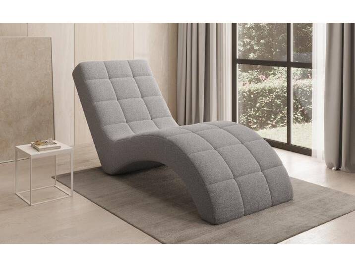 Designer Relax-Liege Nela in Bouclé - Braun - Bouclé - Luxusbetten24 von Luxusbetten24