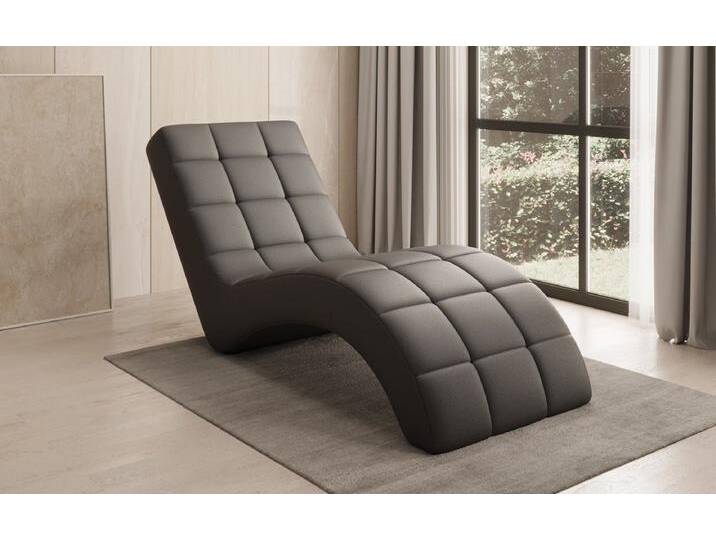 Designer Relax-Liege Nela in Echtleder - Schwarz - Echtleder - Luxusbetten24 von Luxusbetten24