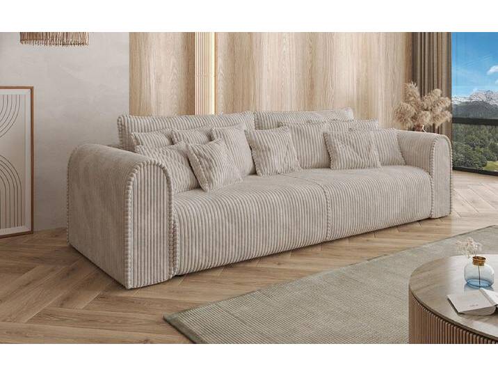 Designer Sofa Big Buddy 3 Sitzer mit Schlaffunktion und Stauraum in Breitcord - Hellgrau - Cord - Luxusbetten24 Designer Sofa Big Buddy 3 Sitzer mit Schlaffunktion und Stauraum in Breitcord - Hellgrau - Cord - Luxusbetten24 von Luxusbetten24