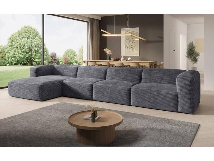 Designer Sofa Comfy L Maxi in Cord - Cord - Hellgrau - Links - Luxusbetten24 Designer Sofa Comfy L Maxi in Cord - Cord - Hellgrau - Links - Luxusbetten24 von Luxusbetten24