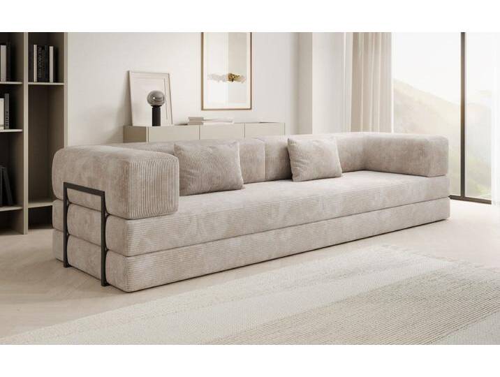 Designer Sofa Lazy 3 Sitzer XXL in Cord - Blau - Cord - Luxusbetten24 Designer Sofa Lazy 3 Sitzer XXL in Cord - Blau - Cord - Luxusbetten24 von Luxusbetten24