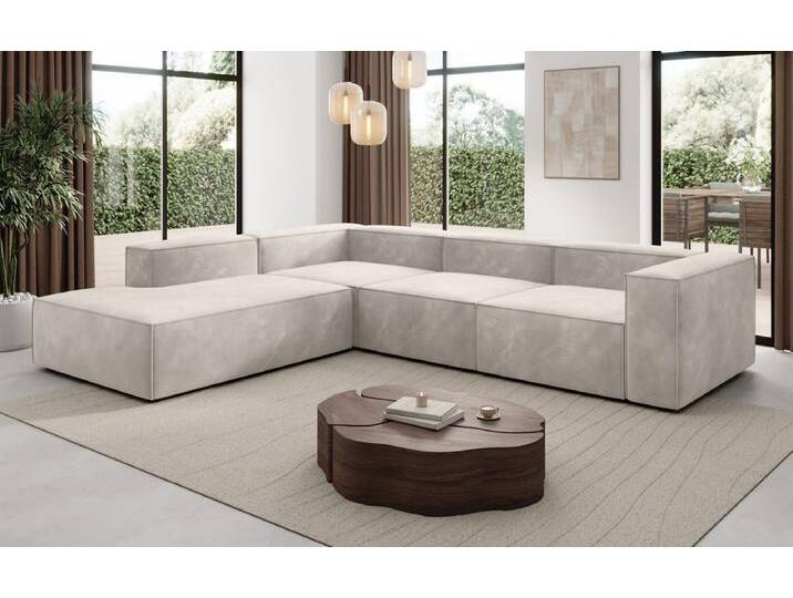 Designer Sofa Lesley L mit langer Ottomane in Samt - Schwarz - Links - Samt - Luxusbetten24 Designer Sofa Lesley L mit langer Ottomane in Samt - Schwarz - Links - Samt - Luxusbetten24 von Luxusbetten24