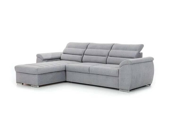 Designer Sofa Lima mit Schlaf- und Klappfunktion - Blau - Rechts - Samt - Luxusbetten24 von Luxusbetten24
