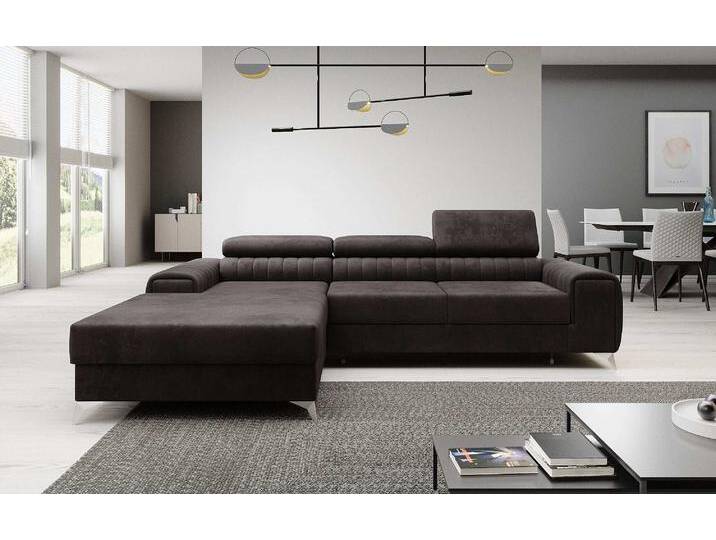 Designer Sofa Melinda mit Schlaf- und Klappfunktion - Stoff - Grau - Rechts - Luxusbetten24 Designer Sofa Melinda mit Schlaf- und Klappfunktion - Stoff - Grau - Rechts - Luxusbetten24 von Luxusbetten24