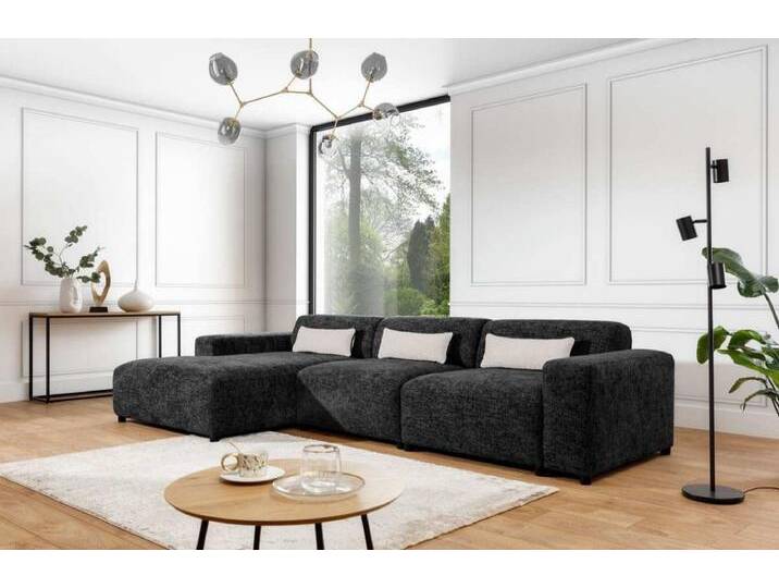 Designer Sofa Napoli Maxi - Rosé - Links - Stoff - Luxusbetten24 von Luxusbetten24