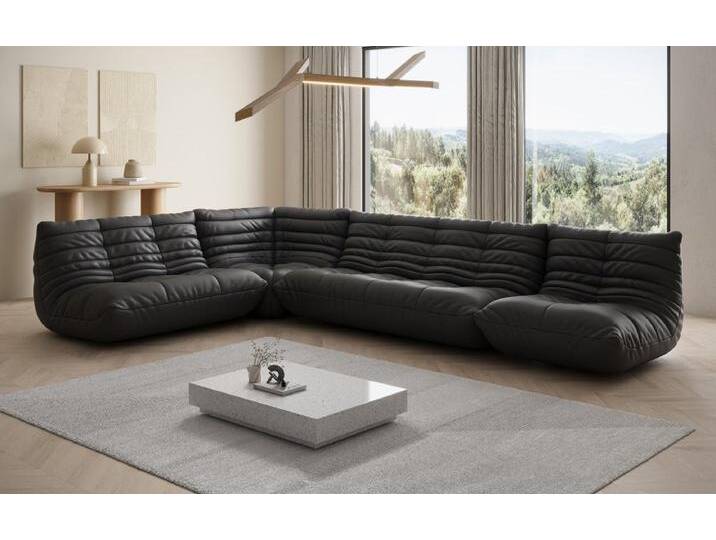 Designer Sofa Wohnlandschaft Calmo in Echtleder - Weiß - Echtleder - Luxusbetten24 von Luxusbetten24