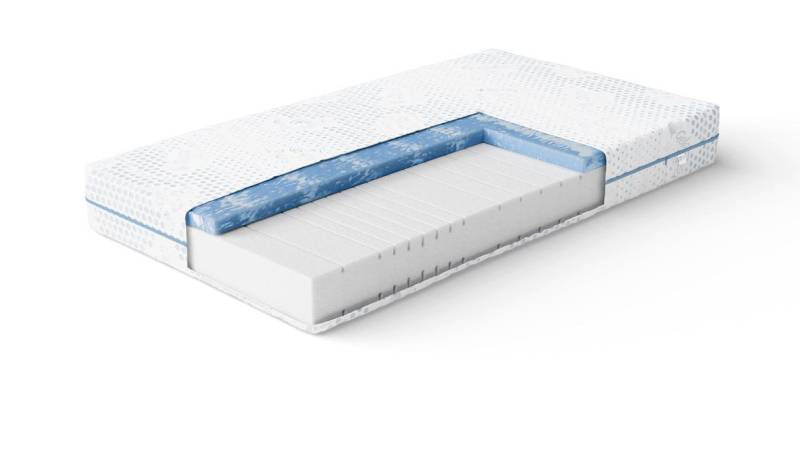 Gelschaummatratze NightSense® Gelax Gelschaum-Matratze, Luxusbetten24, 24 cm hoch, mit hochwertigem Gelax Doppeltuch-Bezug von Luxusbetten24