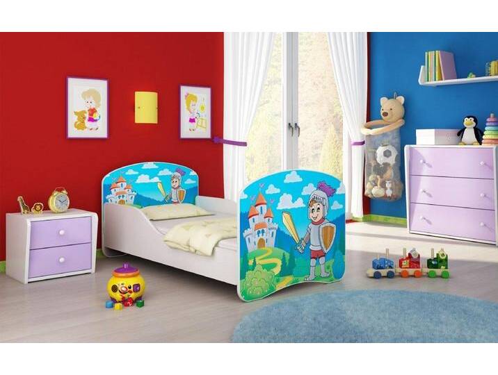 Kinderbett Milena mit verschiedenen Mustern - 160x80 - Princess - Luxusbetten24 von Luxusbetten24