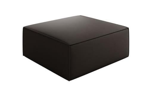 Luxusbetten24 Beistellhocker Lesley in Stoff Schwarz von Luxusbetten24