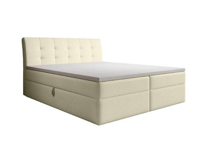 Luxusbetten24 Boxspringbett Amalia Bouclé, mit Stauraum, beige, ohne Topper, Beige Luxusbetten24 Boxspringbett Amalia Bouclé, mit Stauraum, beige, ohne Topper, Beige von Luxusbetten24