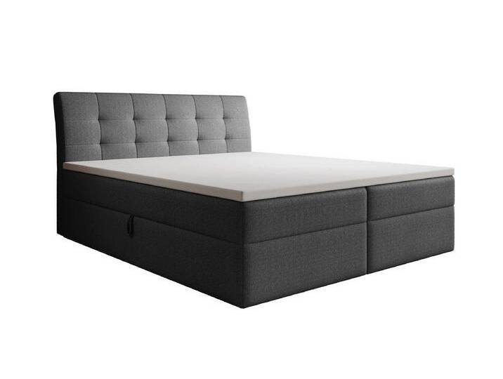 Luxusbetten24 Boxspringbett Amalia Bouclé, mit Stauraum, grau, inklusive PU-Schaum-Topper, Grau Luxusbetten24 Boxspringbett Amalia Bouclé, mit Stauraum, grau, inklusive PU-Schaum-Topper, Grau von Luxusbetten24