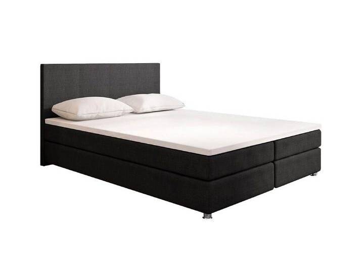 Luxusbetten24 Boxspringbett Athene, mit 5 Gang Bonell Federkern Matratze, grau, H4 (100kg+) von Luxusbetten24