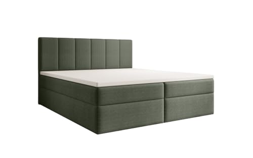 Luxusbetten24 Boxspringbett Aurelia Bouclé 180x200 mit Stauraum | Bezug: Bouclé | Farbe: Grün | Härtegrad: Luxusbetten24 Boxspringbett Aurelia Bouclé 180x200 mit Stauraum | Bezug: Bouclé | Farbe: Grün | Härtegrad: von Luxusbetten24