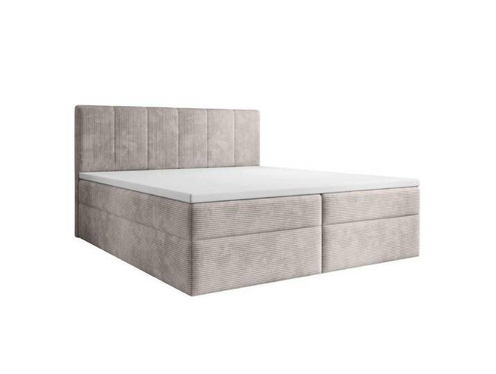 Luxusbetten24 Boxspringbett Aurelia Cord, mit Stauraum, beige, ohne Topper, Beige Luxusbetten24 Boxspringbett Aurelia Cord, mit Stauraum, beige, ohne Topper, Beige von Luxusbetten24