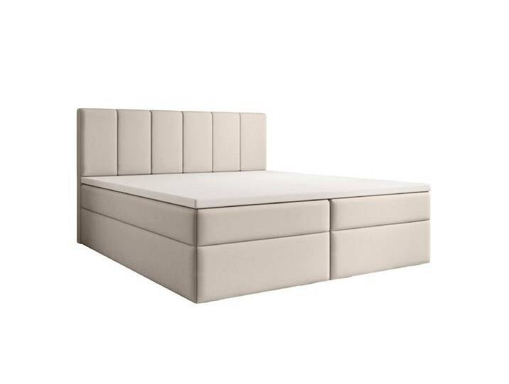 Luxusbetten24 Boxspringbett Aurelia Stoff, mit Stauraum, beige, mit Topper, Beige Luxusbetten24 Boxspringbett Aurelia Stoff, mit Stauraum, beige, mit Topper, Beige von Luxusbetten24