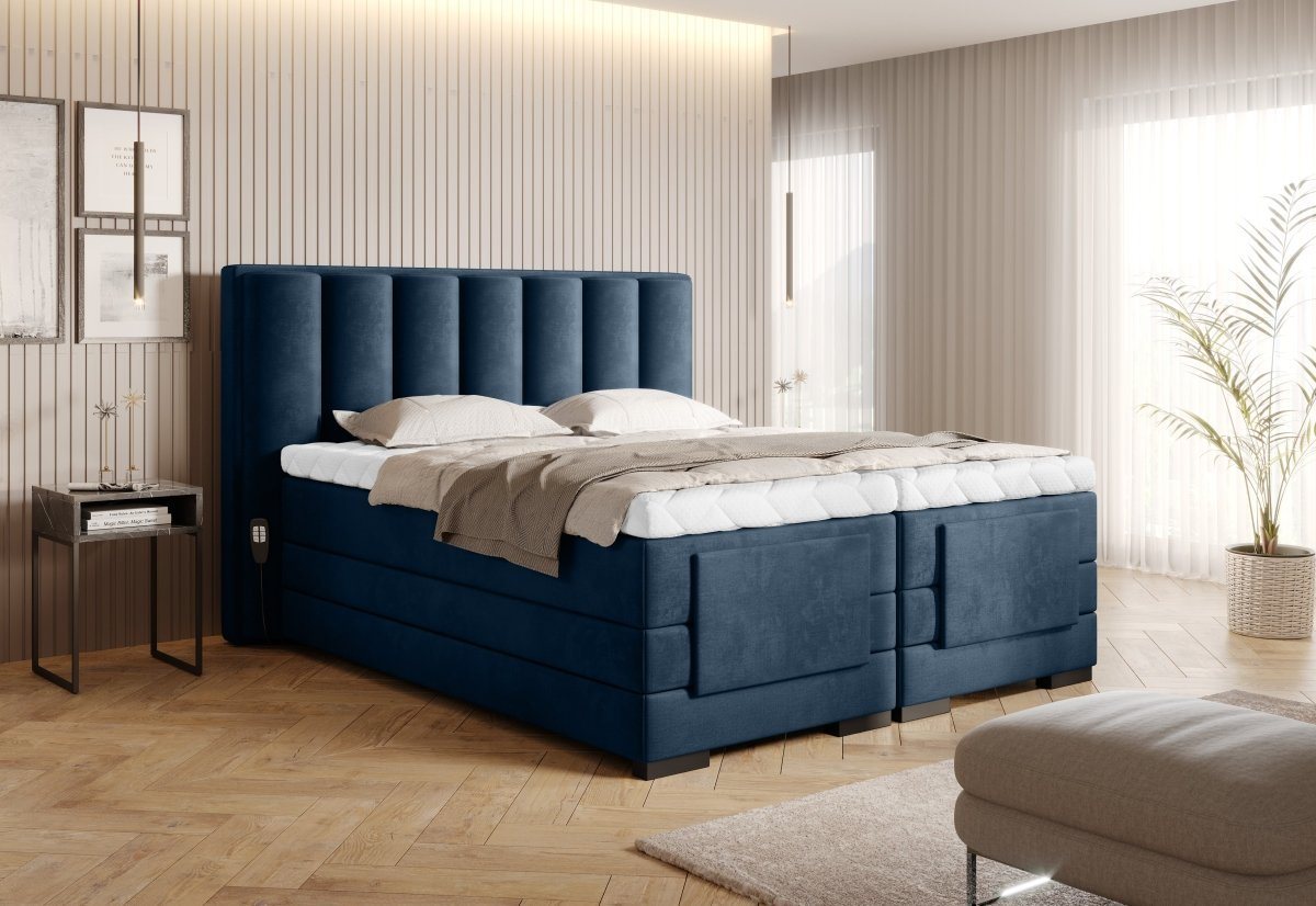 Luxusbetten24 Boxspringbett Liano, elektrisch verstellbar von Luxusbetten24