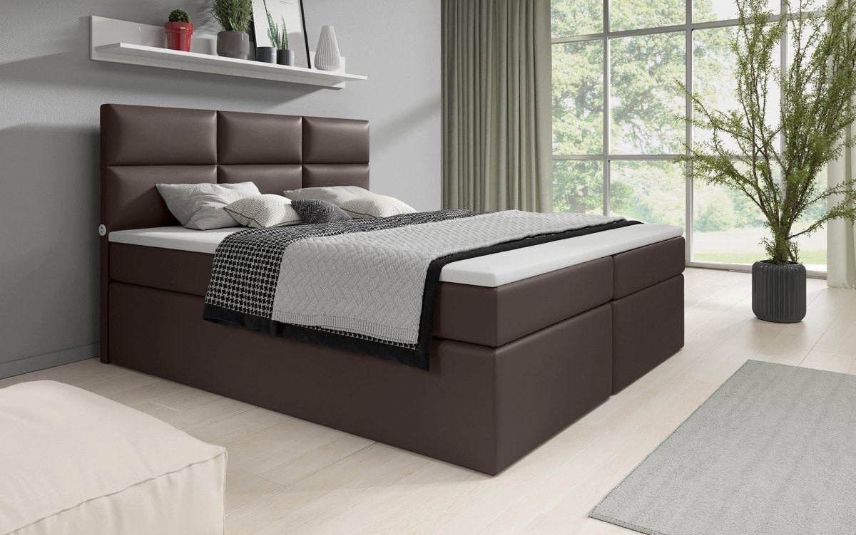 Luxusbetten24 Boxspringbett Carito, mit USB-Anschluss und Stauraum von Luxusbetten24