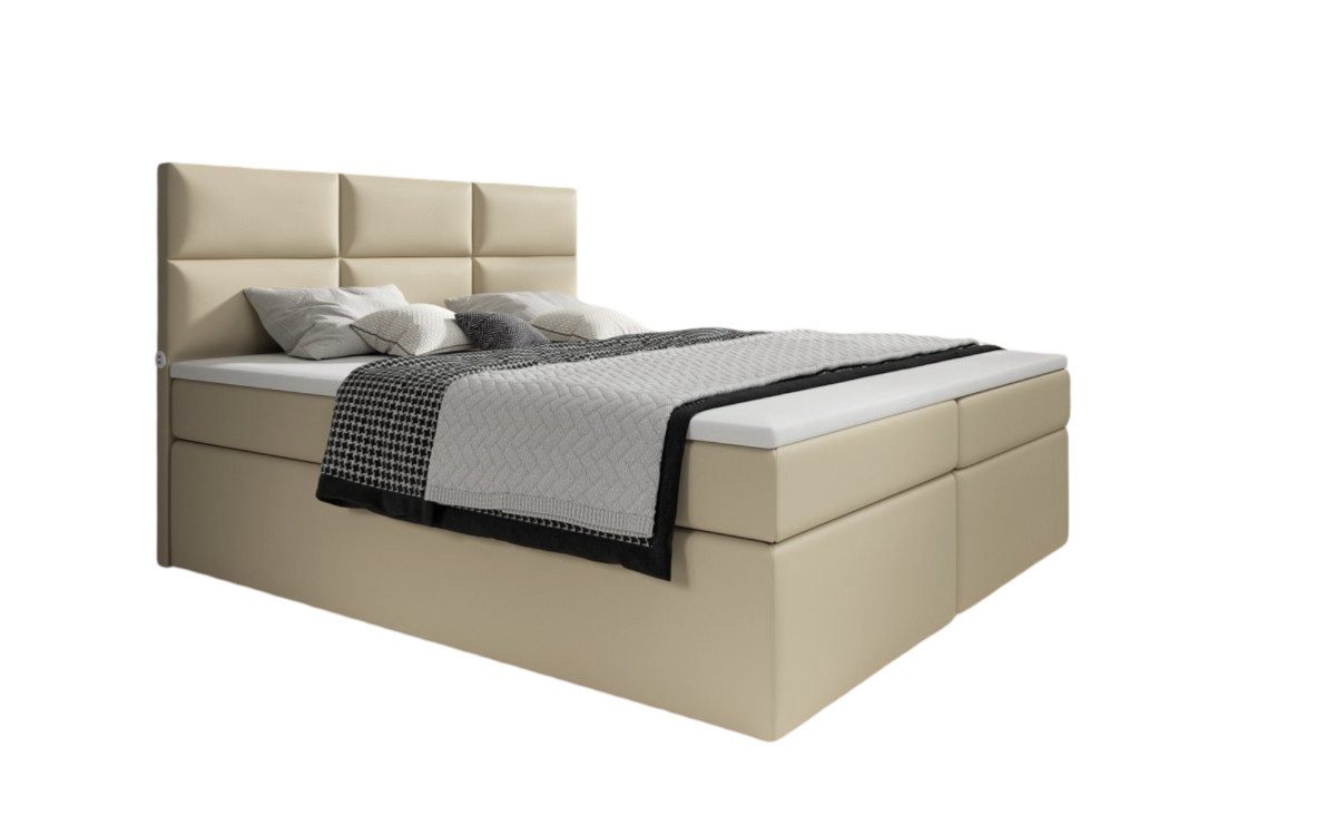 Luxusbetten24 Boxspringbett Carito, mit USB-Anschluss und Stauraum von Luxusbetten24