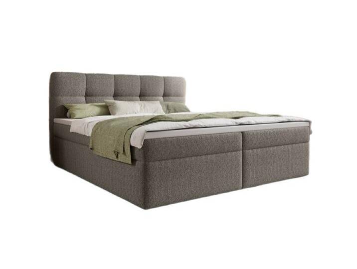 Luxusbetten24 Boxspringbett Cozy II Bouclé, mit Stauraum, grau, ohne Topper, Grau Luxusbetten24 Boxspringbett Cozy II Bouclé, mit Stauraum, grau, ohne Topper, Grau von Luxusbetten24