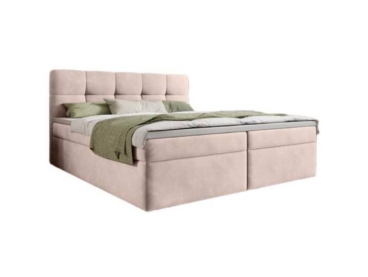 Luxusbetten24 Boxspringbett Cozy II Samt, mit Stauraum, beige, inklusive PU-Schaum-Topper, Beige Luxusbetten24 Boxspringbett Cozy II Samt, mit Stauraum, beige, inklusive PU-Schaum-Topper, Beige von Luxusbetten24