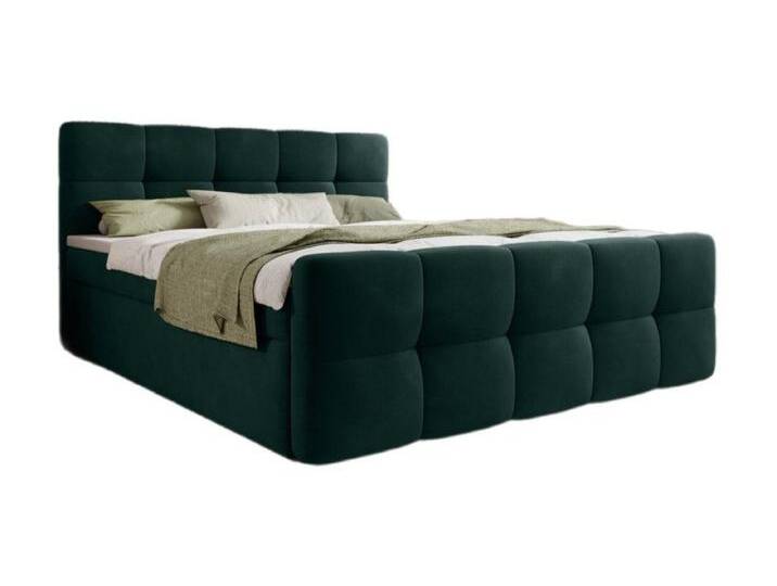 Luxusbetten24 Boxspringbett Cozy Samt, inklusive PU-Schaum Topper, grün, mit Topper, Grün Luxusbetten24 Boxspringbett Cozy Samt, inklusive PU-Schaum Topper, grün, mit Topper, Grün von Luxusbetten24
