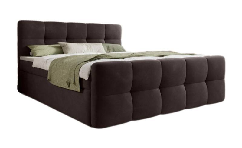 Luxusbetten24 Boxspringbett Cozy Samt, ohne Topper von Luxusbetten24
