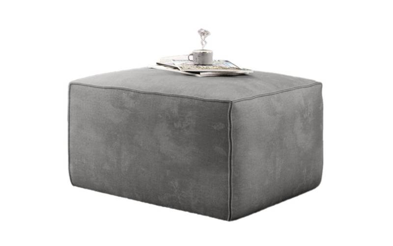 Luxusbetten24 Polsterhocker Designer Beistellhocker Solaris, rechteckig mit Samtbezug von Luxusbetten24