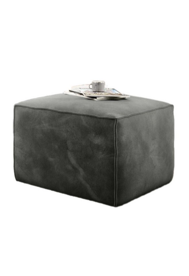 Luxusbetten24 Polsterhocker Designer Beistellhocker Solaris, rechteckig mit Samtbezug von Luxusbetten24