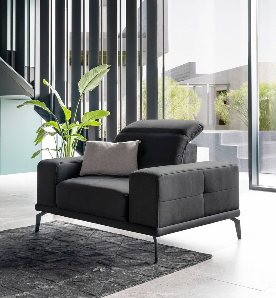 Luxusbetten24 Sessel Designer Sessel Thor, mit verstellbarer Kopf- und Rückenlehne Luxusbetten24 Sessel Designer Sessel Thor, mit verstellbarer Kopf- und Rückenlehne von Luxusbetten24