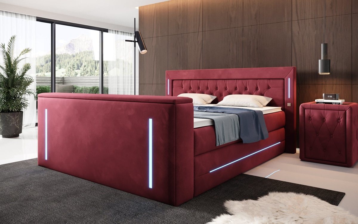 Luxusbetten24 Boxspringbett Divalo, mit TV Lift und Stauraum von Luxusbetten24