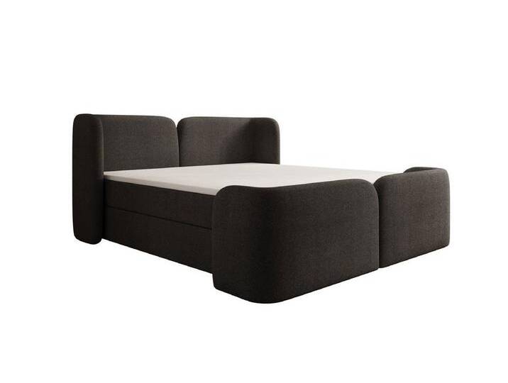 Luxusbetten24 Boxspringbett Riva in Bouclé mit Stauraum, schwarz, ohne Topper, Schwarz Luxusbetten24 Boxspringbett Riva in Bouclé mit Stauraum, schwarz, ohne Topper, Schwarz von Luxusbetten24